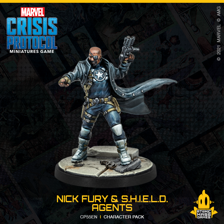 Marvel Crisis Protocol : Nick Fury JR and Shield Agents Character Pack